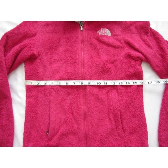 Women's The North Face Fuzzy Full Zip Polyester Pink Jacket Size XS (WJ8) - Picture 3 of 10